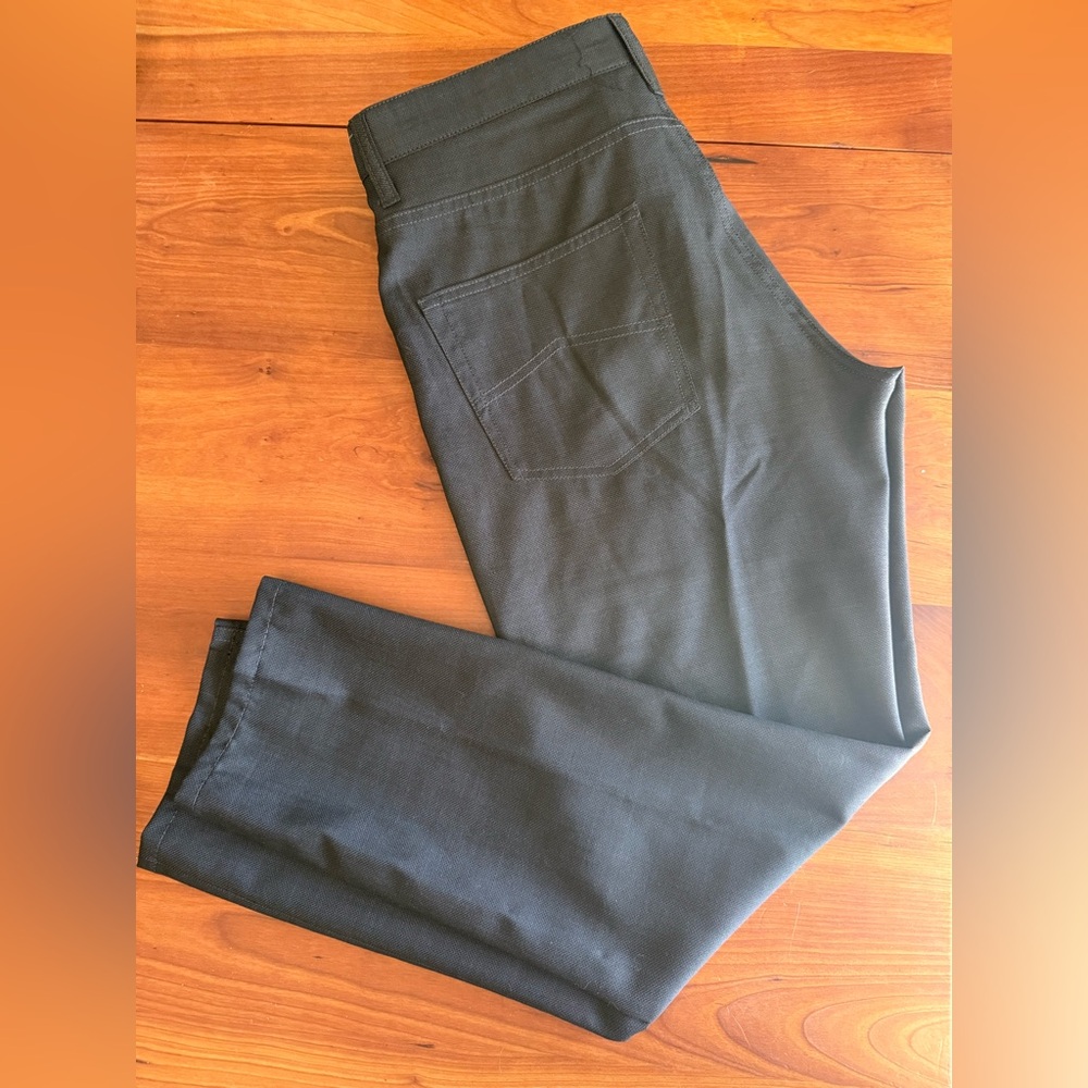 Emporio Armani Charcoal Textured Trousers